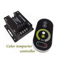Venta caliente 18A 433 mhz Touching Remote LED CCT Controller